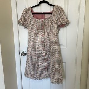 Gal Meets Glam Tweed Shift Dress